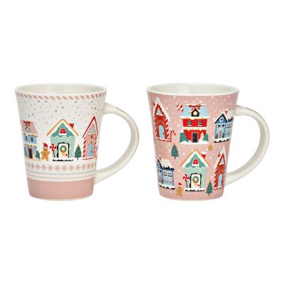 Becher - weihnachtliche Stadthäuser - 10039790