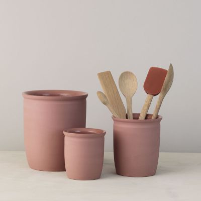 Knabstrup Keramik Einmachglas - dark rose